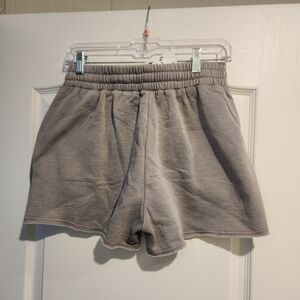 Blakeley Dwsigns Gray Athletic Shorts with Elastic Waistband and Drawstring S/M